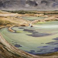 Clay Pit at Bacchus Marsh by Dennis Bryans